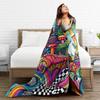 Traumhafter Waldpilz Decke Picknick Flanell Überwurf für Schlafzimmer Warm Weich Benutzerdefinierte DIY Qualität Tagesdecke Geschenk