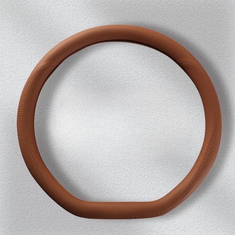 For Cars Universal Leather Steering Wheel Cover Four Seasons Luxurious Popular Style Interior Modification Steering Wheel Cover
