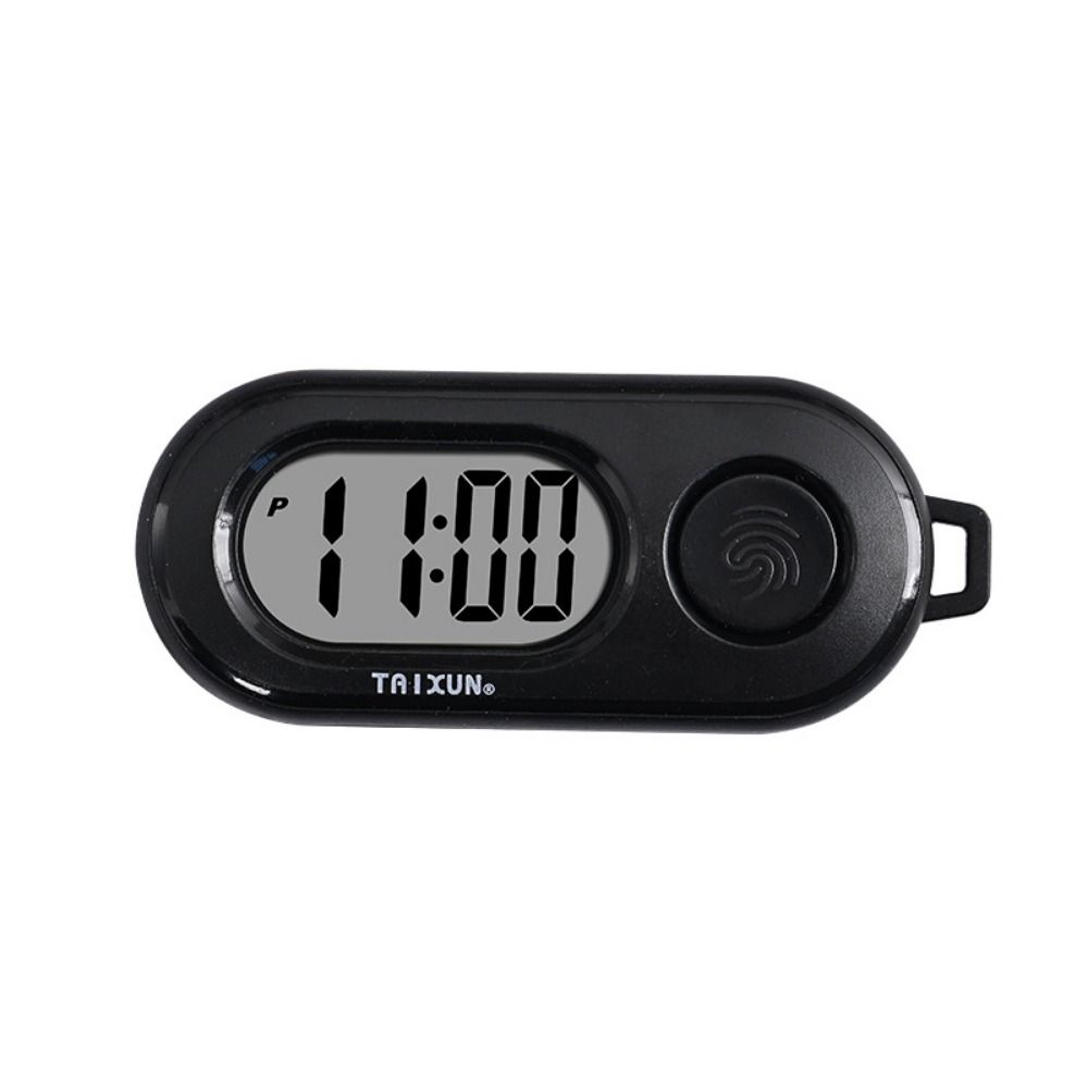Key Display Digital Electronic Clock Keychain Oval Watch Mini LED Digital Clock  Backpack
