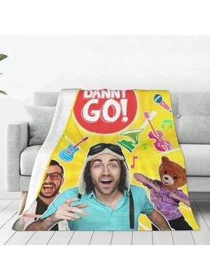 Danny Go Kreskówka Edukacja Muzyczna Koc Polarowy Rzut Koc do Tańca na Sofę Kanapę Ciepłe Narzuty Kołdra Oddychający
