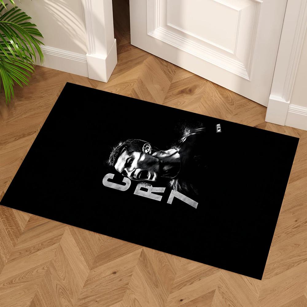 Cristiano Ronaldo Celebration Area Rug Suitable for Entryway Living Rooms Game Room Outdoor Antislip Carpet Anime Office Decor