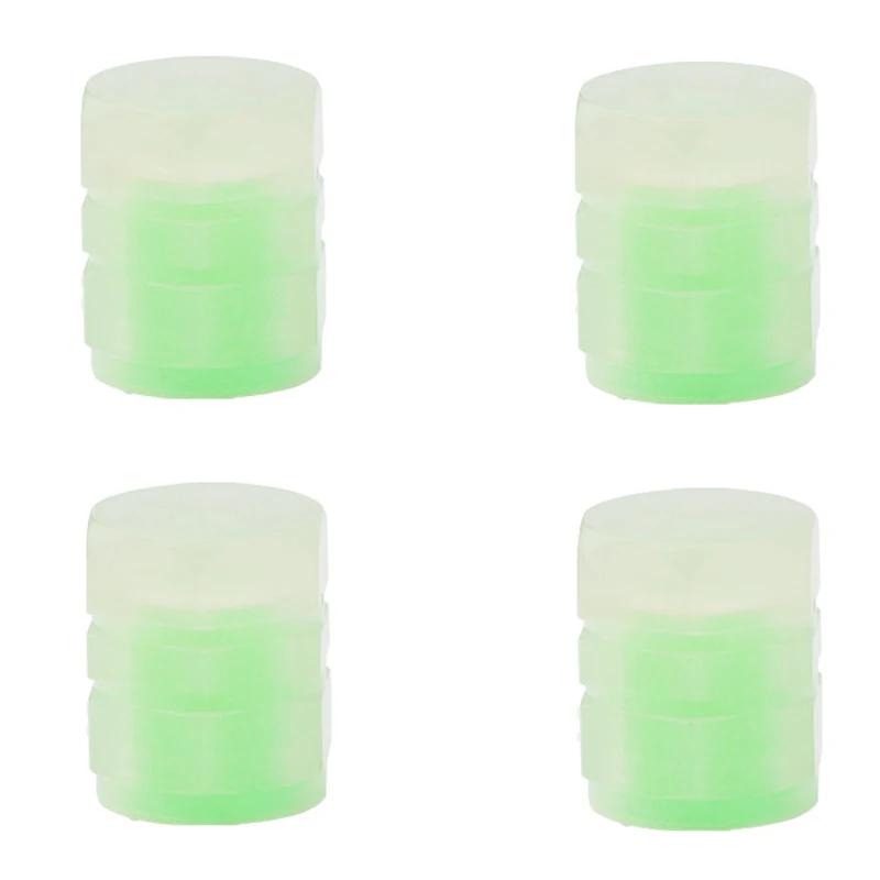 Car Motorcycle Mini Colorful Luminous Tire Valve Caps Glowing Valve Cover Car Tire Wheel Hub Styling Decoration Auto Accessories