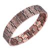 Mens Adjustable Copper Bracelet With Magnetic Vintage Geometric Retro Style