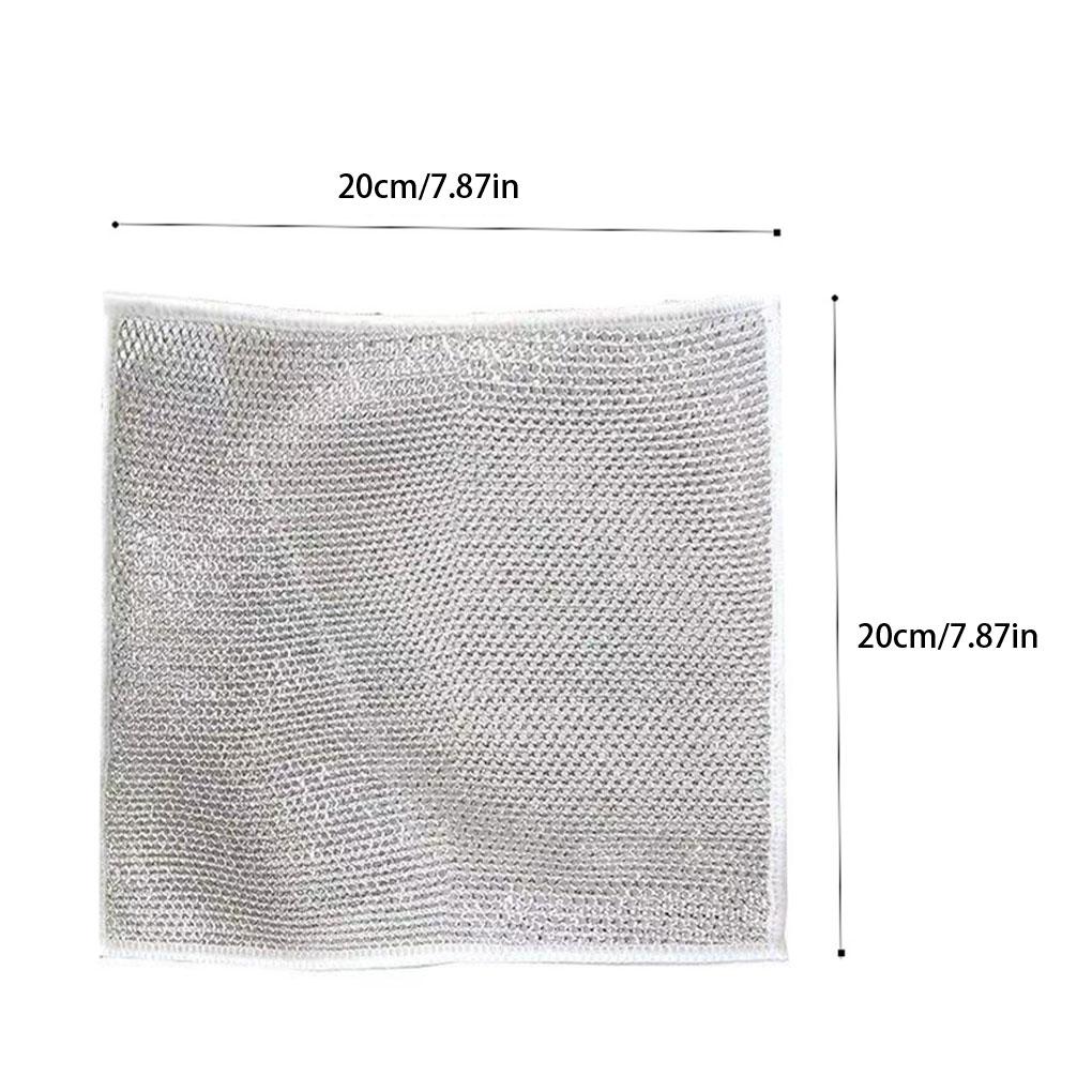 WUISOLQP 10pieces Household Cleaning Rag Quick-Drying and Multi-Purpose Durable Fiber Kitchen Cleaning Tools Rag Dishwashing Rag