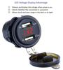 Car 12-24V Waterproof 2USB Charger Socket Outlet 4.2A Red LED Voltmeter 10A Fuse