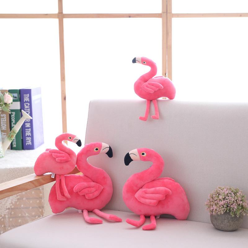 Kreative Flamingo-Puppe Wurfkissen Puppe niedliche rosa Plüschpuppe Geburtstagsgeschenk Mädchen