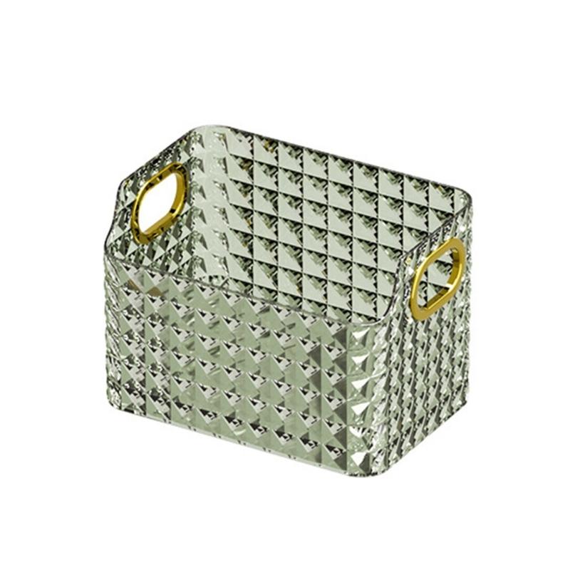 Desktop Diamond Grain Cosmetic Storage Box Multifunction Storage Organizer Supplies Teenager Girl Makeup Lipstick