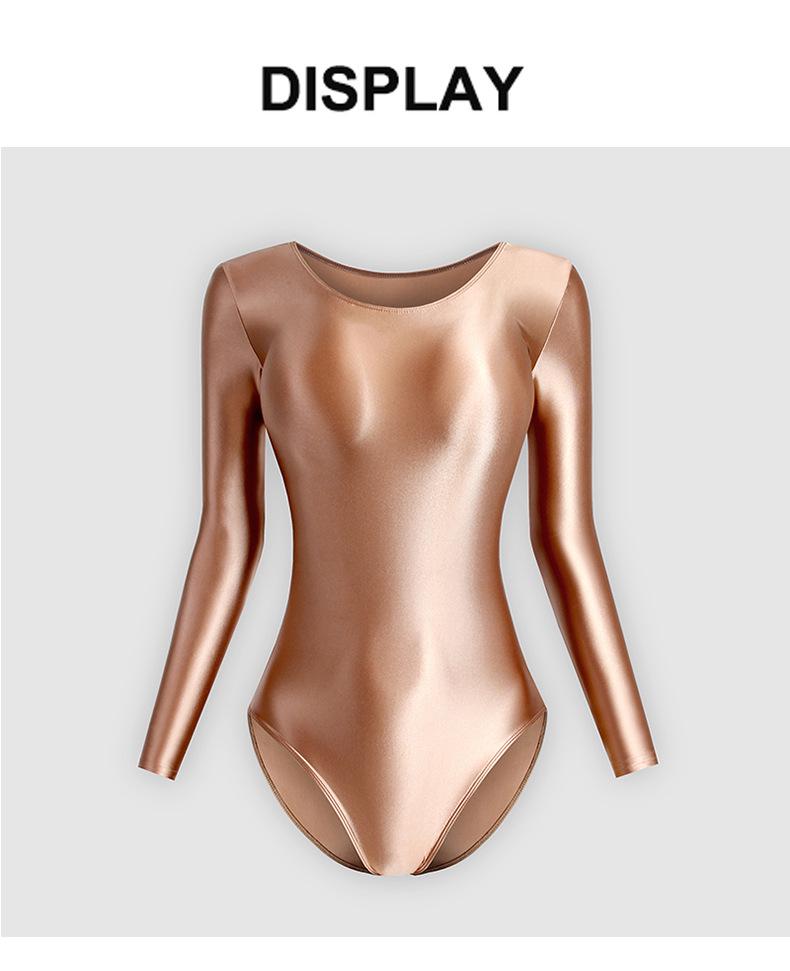 

Дорослий Леотард з Довгим Рукавом для Йоги та Балету з Блиском Standard XXXL