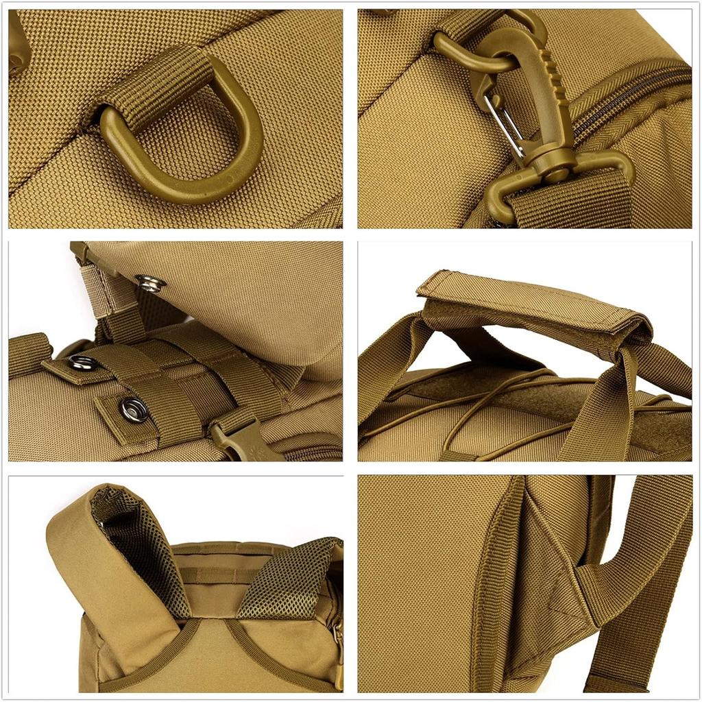 3-Ways Tactical Military Nylon Men Holdall Weekend Travel Duffel Bag Backpack Messenger Shoulder Bags Rucksack Handbag