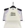 Spring/Summer Rhinestone Ribbed Sleeveless Ice Silk Knit Vest
