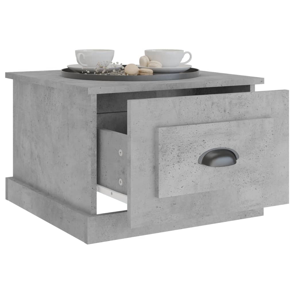 Coffee Table Concrete Gray 50 x 50 x 35 cm Particleboard