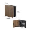 Yamazaki Jitsugyo 4801 Magnetic Key Hook 2 Tiers Brown Approx. W15.8XD15.7XH15.8cm Lin 2 Tier Key Storage with Movable Hook