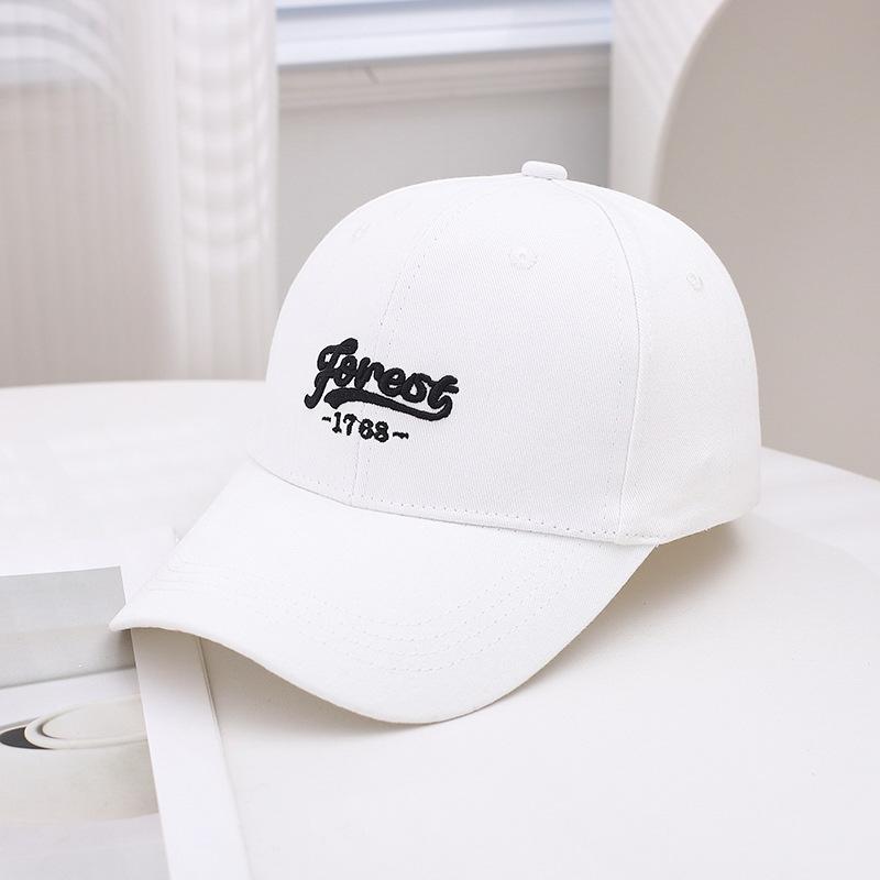 Spring And Summer Male Alphabet Embroidered Baseball Cap Female Versatile Wide Brim Show Face Small Peaked Cap Casual