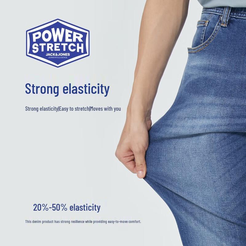 JACK&JONES Men's Slim-Fit Washed Distressed Jeans