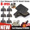1-8 STKS MTB Mountainbike Schijfremblokken voor Shimano M375 M445 M446 Hars Semi-Metalen Fietsremblok Remonderdelen