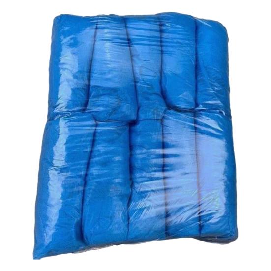 

100/200/300/400/500Pcs Disposable Shoe Cover Non-Slip Thick Waterproof Boot Cover Men Women Elastic Indoor Floor 100pcs синій