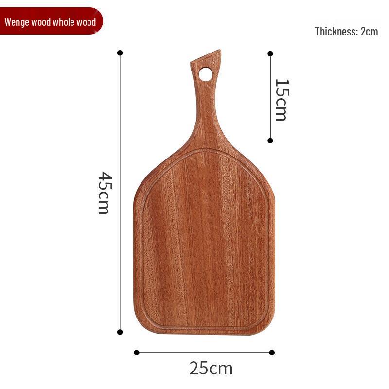 Ebony Wood Long Handle Serving Tray