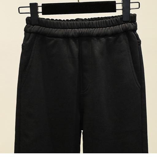 DIMANAF 2024 New Plus Size Winter Thickening Pants Women Pencil Warm Basic Elastic Loose Casual Female Black Trousers Style Pants