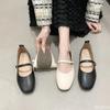Fashion Ladies New Retro Flats Comfortable Mary Jane Buckle shoes Casual soft soled bean shoe Fashion elegant Womens Shoes Zapatos Mujer