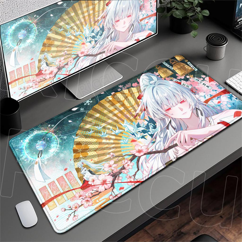 XXL Computer Non-slip Rubber Mousepad Wuthering Waves Gamer Deskmat Cute Cartoon Notebook Rug Hiyuki Keyboard Gaming Accessories