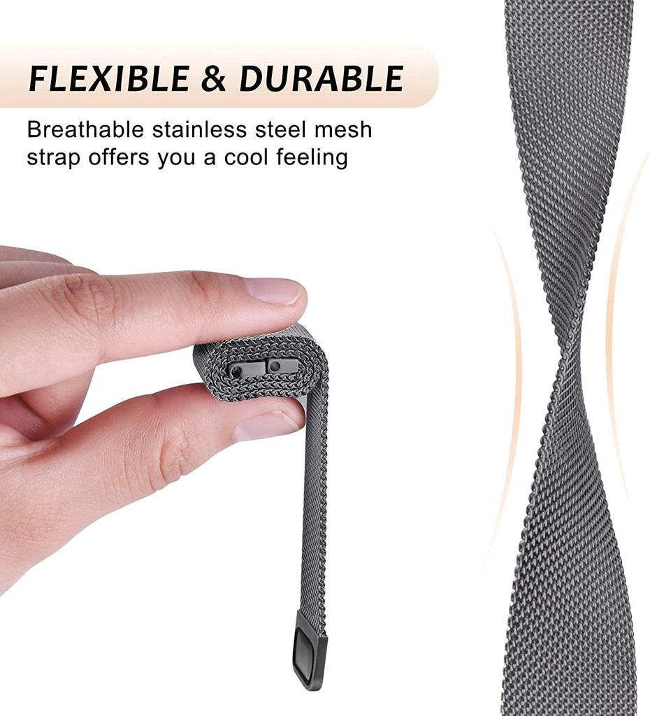 20mm 22mm Milanese Metal Band For Samsung Watch 7 6 5 4/Amazfit Active 2 GTS/GTR/Bip Bracelet Belt Huawei Watch GT5/4/3/2 Correa