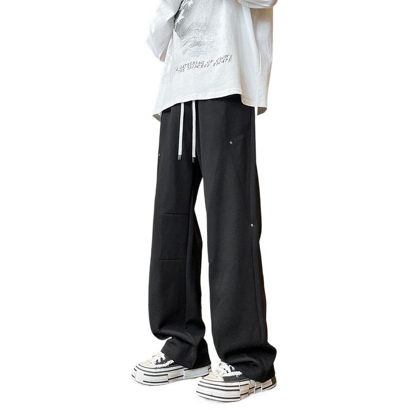 Casual Pants Men's Spring New Loose Large Size Thin Sports Simple Wide-leg Pants
