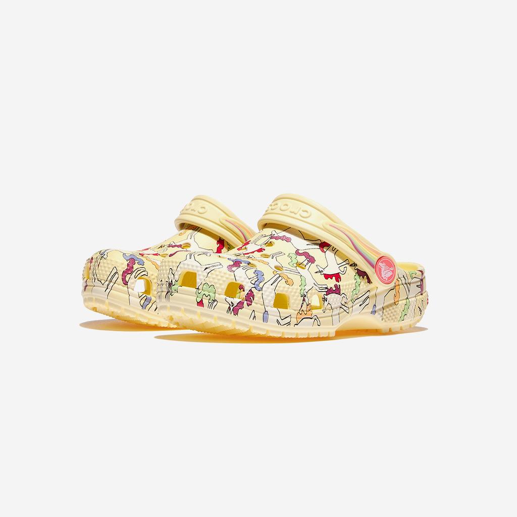Crocs Classic Unicorn Graphic Clog Toddler [CRS212515-YELLOW LIGHT]