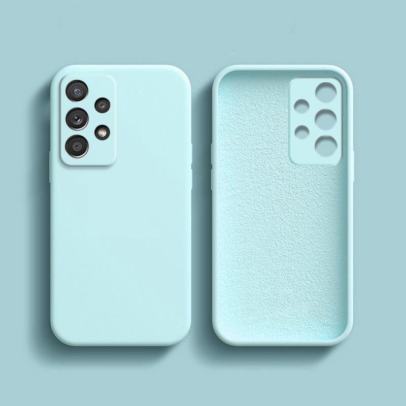 Liquid Silicone Case For Samsung Galaxy A33 A22 A13 A12 5G 4G A02S A03S A11 EU US A30S A30 A23 A21S A20S A20 A10S A10 A32 Cases