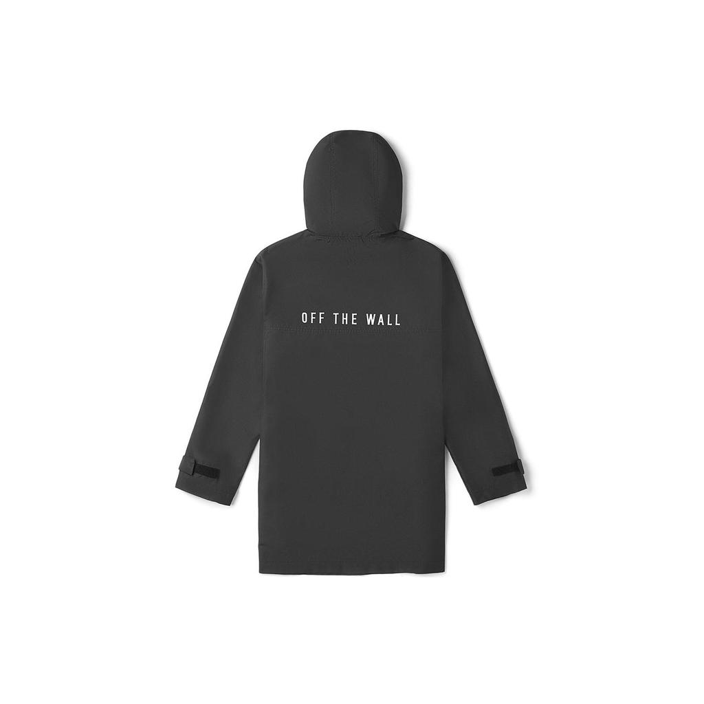 Vans Solid Color Letter Hoodie Jacket Women Jackets Black VN0A48BGBLK