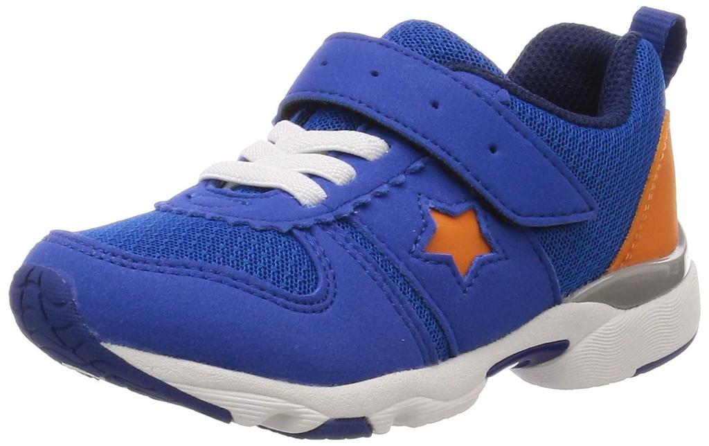 Moonstar MS C2257 Size E Kids' Sneakers, Blue, 20.5 cm,