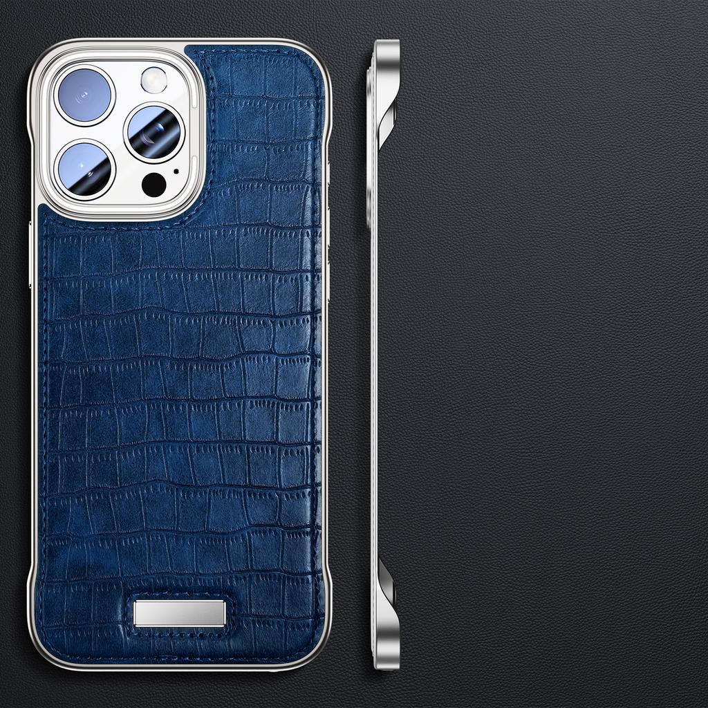 Etui z wzorem krokodyla borderle do iphone'a 16 15 14 13 pro max ultracienkie etui z tyłu Business do akcesoriów apple 16pro MAX