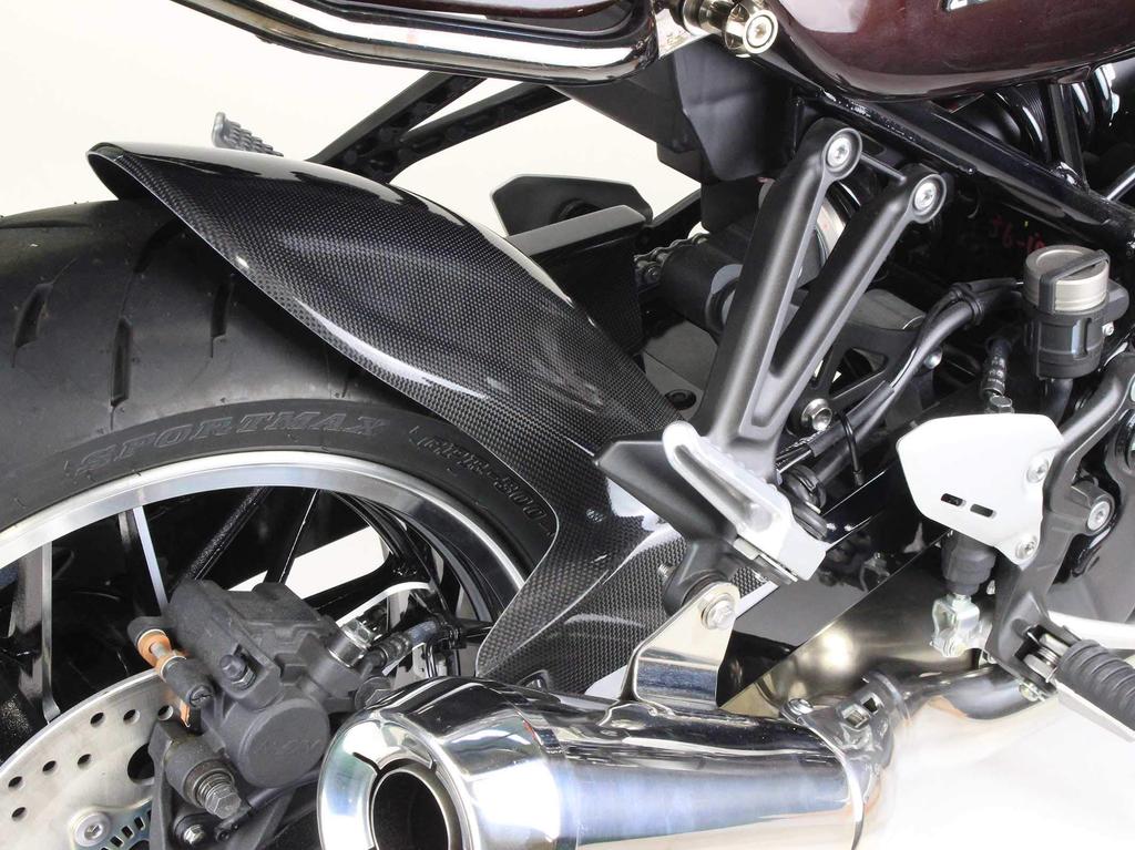 POSH FAITH Motorcycle Rear 13cm Long for Fender, Type, Carbon/Plain Weave, Z900RS/CAFE (2018-2025), 132039-CB