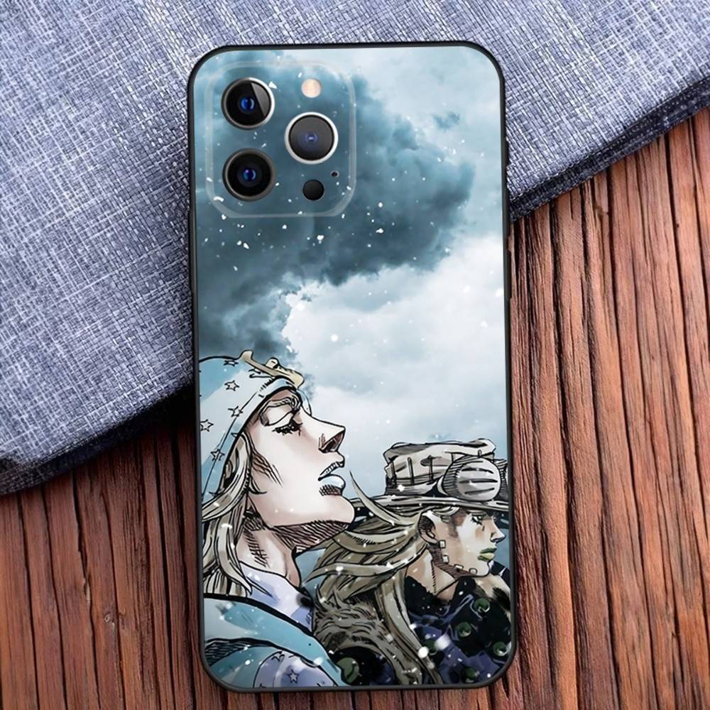 

Чехол для телефона Johnny Joestar J-Jojo Для iPhone 16,15,14,13,12,11,Pro,X,XS,Max,XR,Plus,Mini Черный Мягкий Силиконовый Чехол iPhone13mini