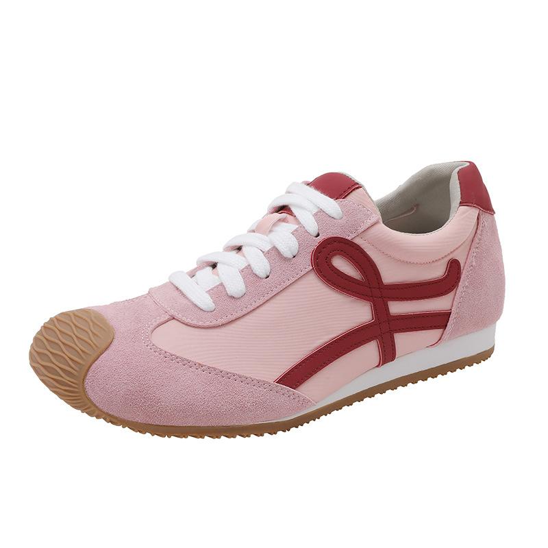 

Spring new super fire Yang Mi with the same inner height increase retro Forrest Gump training shoes women s platform sports large size casual shoes 34 розовый