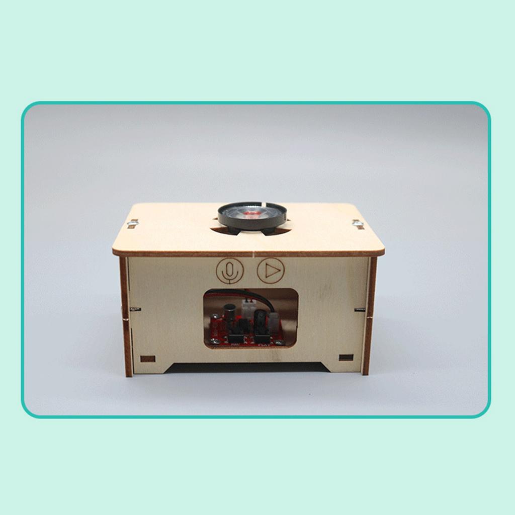 Wood Record Player Puzzle DIY Educational Science Phonograph Puzzle Model for Students