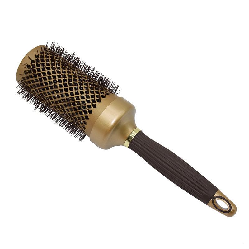 Boar Bristle Large Wave Curling Brush with Aluminum Barrel