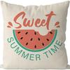 New Nordic Linen Pillowcase Summer Fruit Print Pillowcase Sofa Cushion Cover Home Furnishing