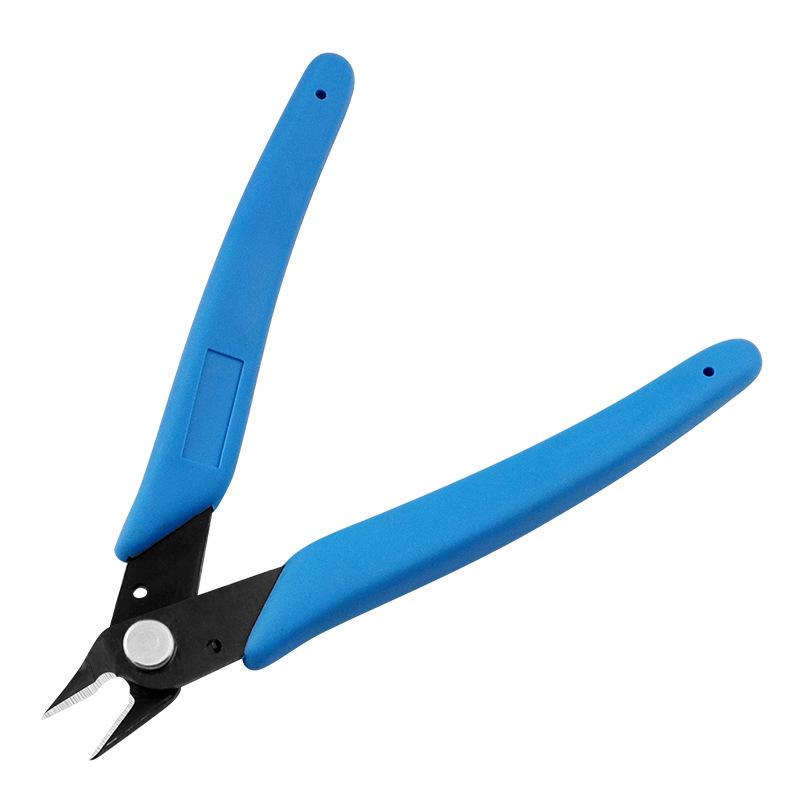 170II Angled Mini Cutting Pliers: Cable, Jewelry & Electronic Tool with Frosted Handle