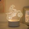 USB 3D Motorrad Experte Kreatives Nachtlicht, Heimdekoration Wohnzimmer Schlafzimmer Dekoration Licht, Geburtstags-Feiertagsgeschenk