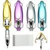 4 STUKS Nieuwigheid Transformeerbare Pen, Coole Robotachtige Balpen, Click Bounce Ontspanningspennen Leuk Schrijfwaren voor School Kantoor Feest Verjaardag