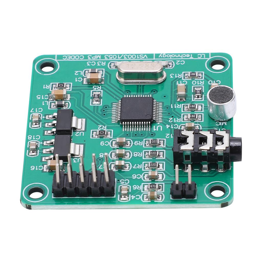 Audio VS1003 Module Voice Decoding Board Onboard Microphones for MP3 MP3+V WMA WAV MIDI SP-MIDI
