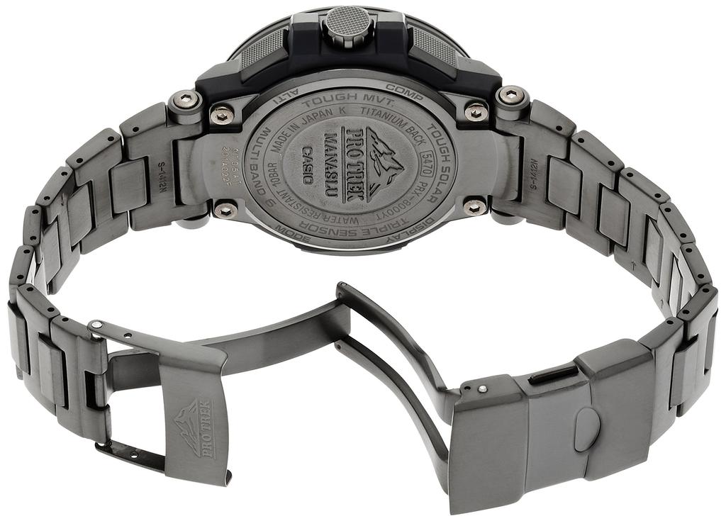 Casio Pro Trek Watch (Official Japanese Product) MANASLU Radio-Controlled Solar Watch PRX-8000YT-1JF Black