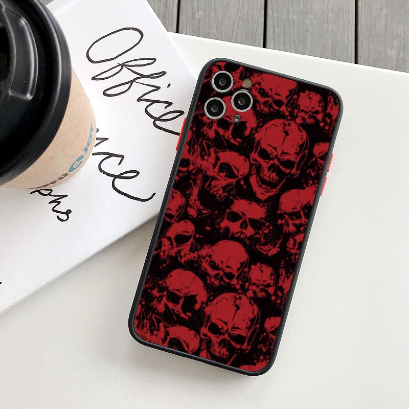 Fashin Skeleton Skull Phone Case For iPhone 16 15 12 13 Mini 11 14 Plus Pro MAX 7 8 Plus SE 2020 XR X XS Shockproof Back Cover
