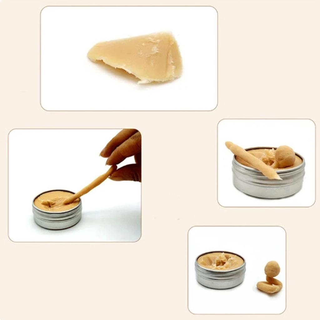 [Bookwarm] Halloween Makeup Putty, Face Wax, Makeup Wax, Scar Wax Fake Skin Hollow Fake Wax, Wax Cover Skin Wax Special Effects Perfect for Halloween