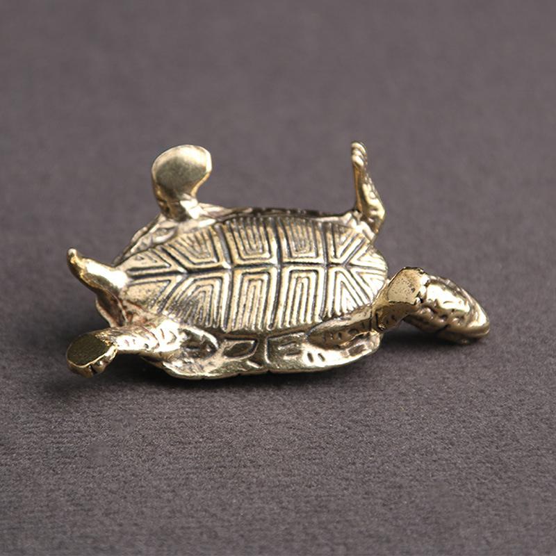 Retro Brass Longevity Tortoise Desktop Ornaments Copper Animal Craft Decorations