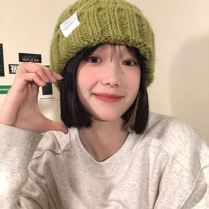 New Fashionable Twist Knitted Woolen Hat Japanese Style Women's Korean Version Warm Ear Protection Multi Color Optional Casual Cold Hat