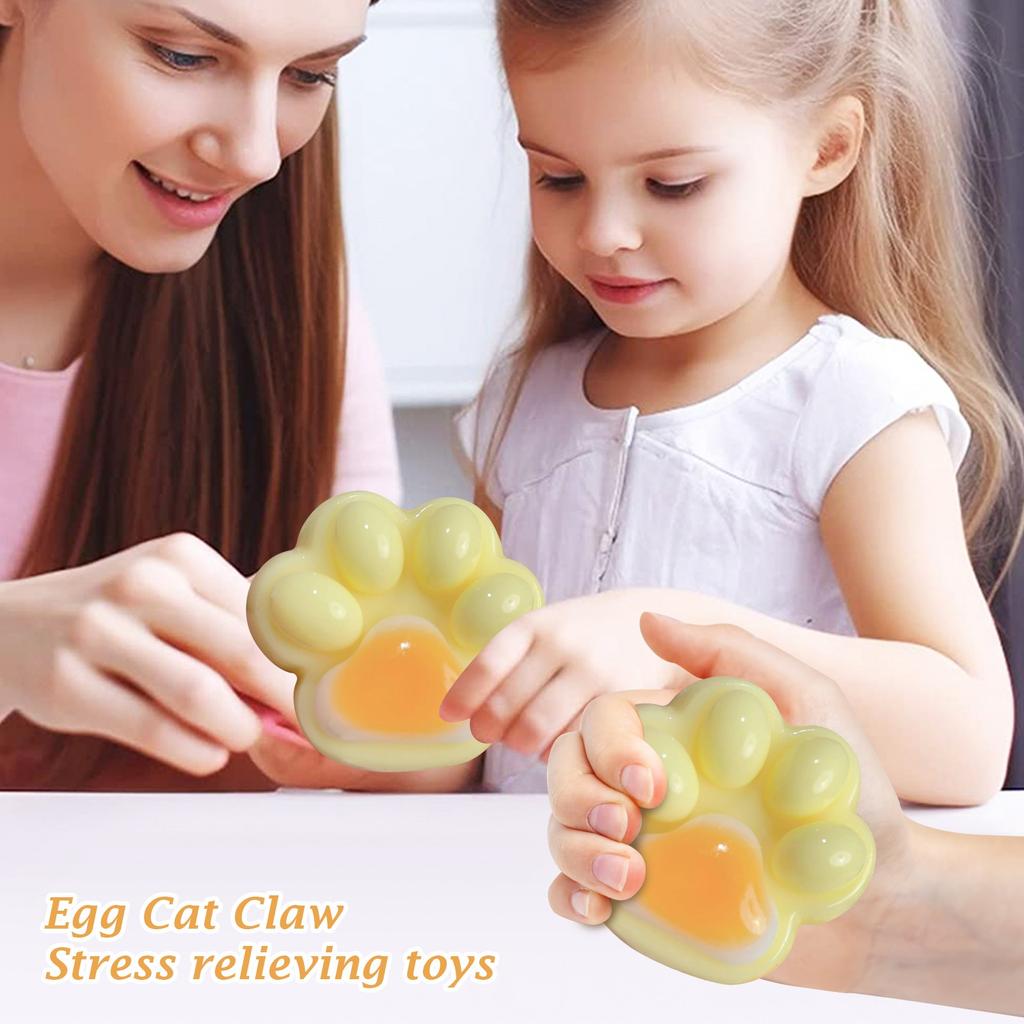 Tříbarevné duhové kočičí drápy, štípací kočičí drápy, nová unikátní dekompresní hračka, lepkavý bahenní sáček