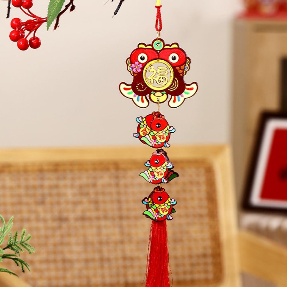 Traditional Spring Festival Door Decoration Paper New Year Hanging Ornaments  Wedding