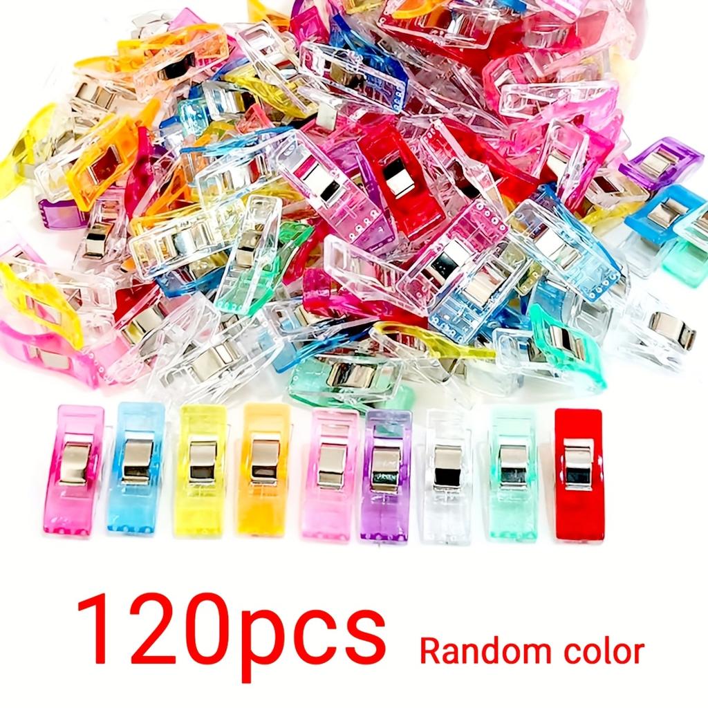 40/70/120pcs Multi-Purpose Sewing Clips for Fabric & Quilting - Secure Grip, Ergonomic Design, Mixed Colors