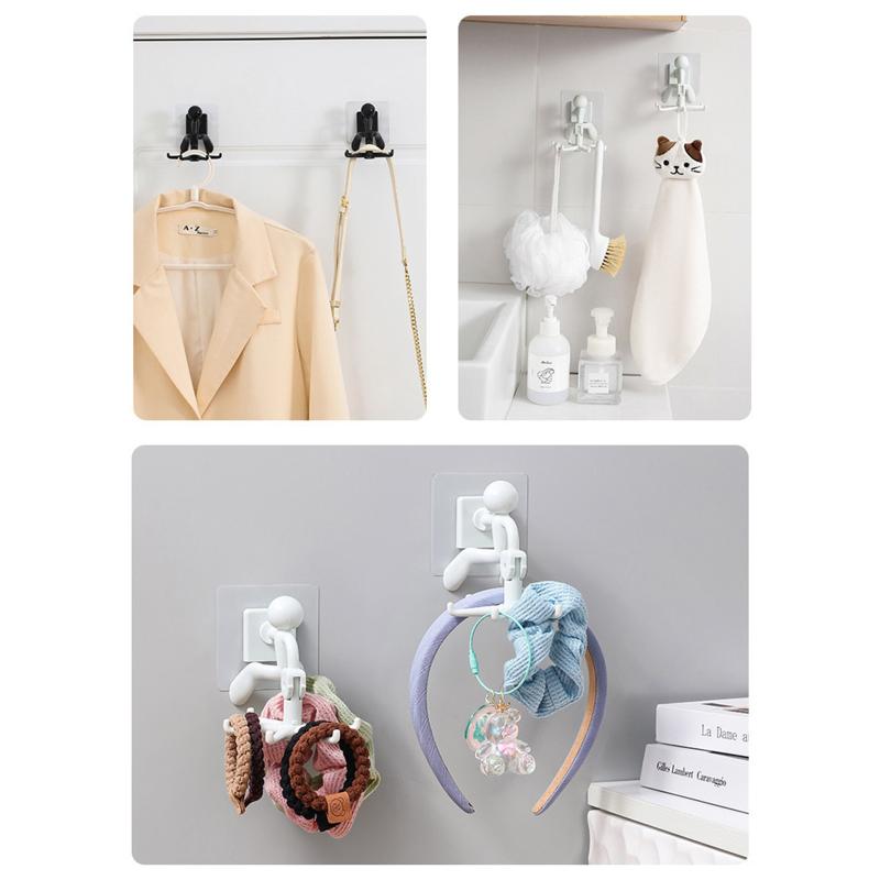 Für Küche Badezimmer Transparente Haken Starke Selbstklebende Wand Tür Hänger Saughaken Schwerlastregal Saugknopf